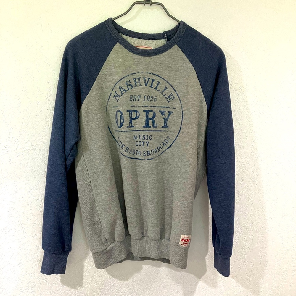 Women’s medium Long Sleeve Top sweatshirt Nashville Tennessee Blue Grey